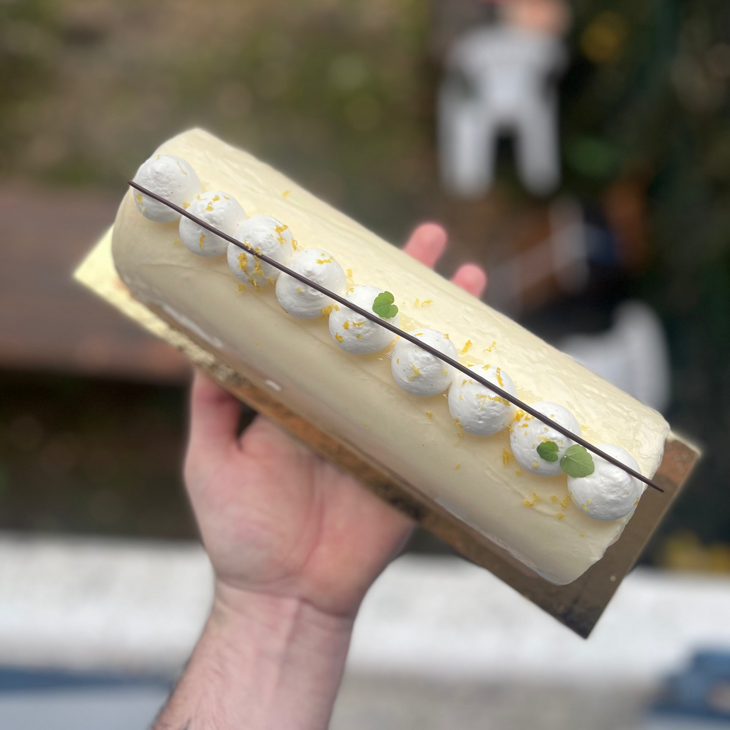 Douceur d'Asie - Bûche Fromage Blanc - Kalamansi 6 personnes